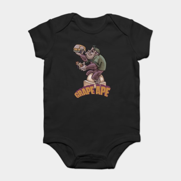 Grape Ape Baby Bodysuit by majanation